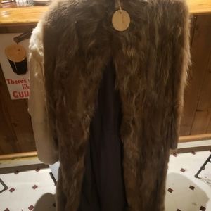 Mink long fur coat